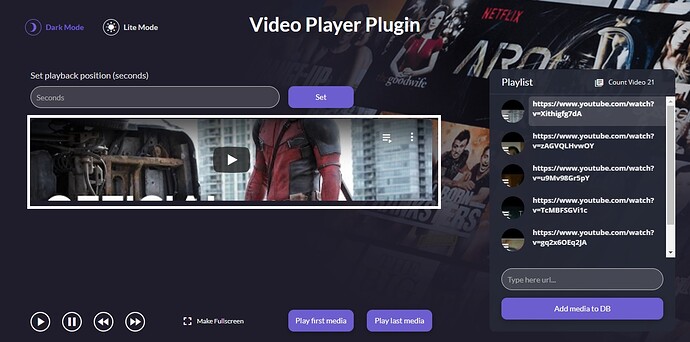 video player plugin