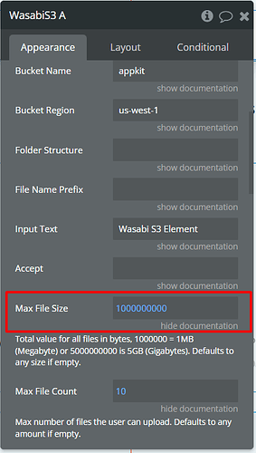 total size of all files