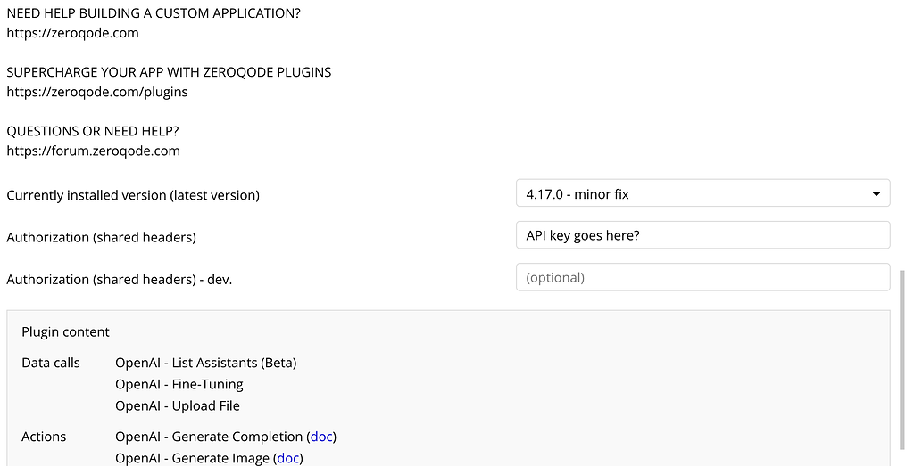 Open ai & ChatGPT plugin API key error - Plugins - Join the Bubble ...