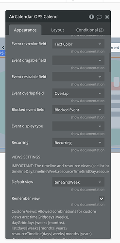 Air Calendar Settings 2