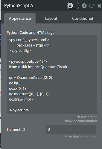 PythonScript A settings