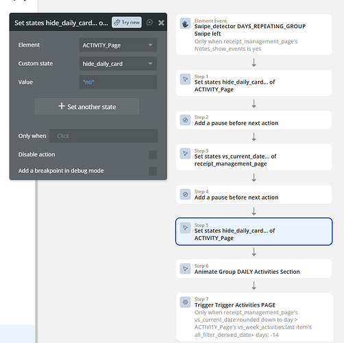 left workflow step 5