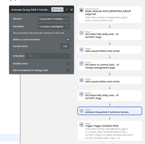 left workflow step 6