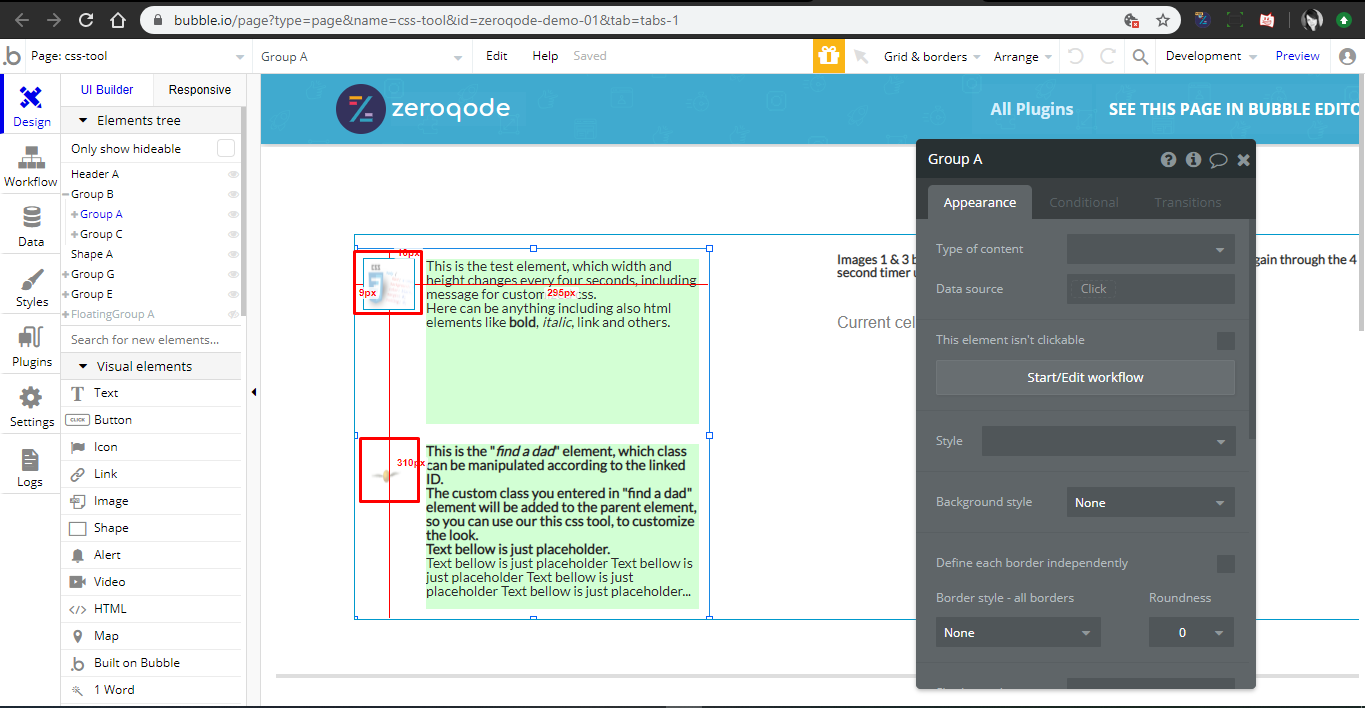 CSS Tools Plugin Add Style element missing - Plugins - Join the Bubble ...