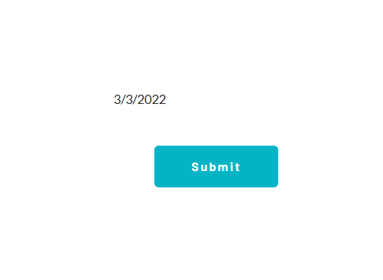 Air date time picker will display the initial date value